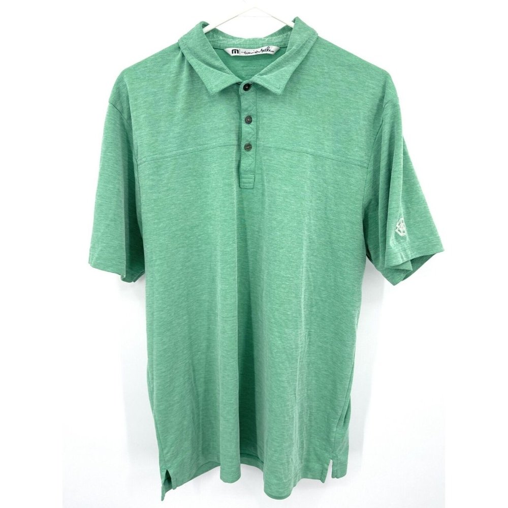 Travis Mathew Polo Green Embroidered‎ Men’s Sz XL Soft Shirt